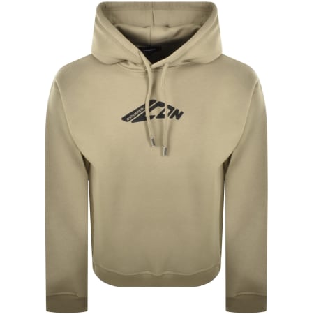 DSQUARED2 Cipro Fit Pullover Hoodie Beige | Mainline